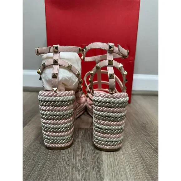 Valentino Garavani Rockstud Platform Sandals EU40/US10 $980 - Picture 9 of 13